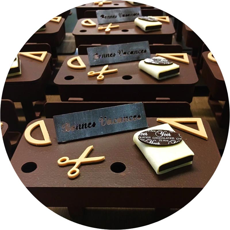 Bureau en chocolat