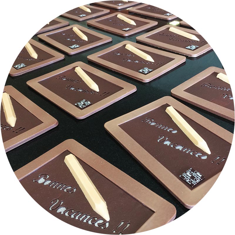 Ardoise en chocolat